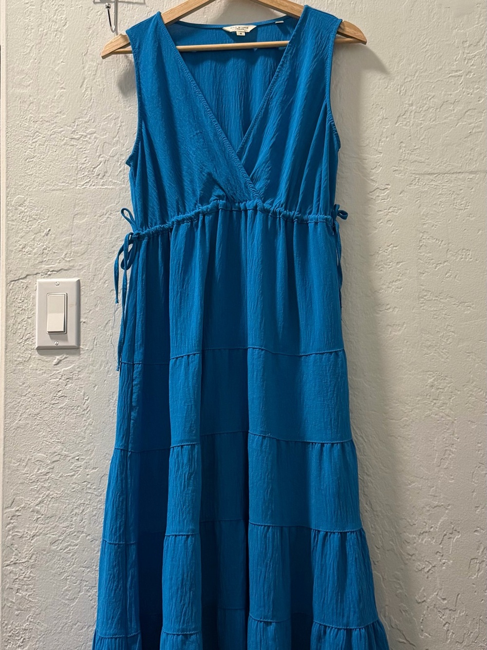 Max Studio Blue Tiered Maxi Dress